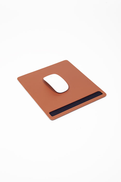 Deri Mousepad Taba 23x27cm Kalem Bölümlü