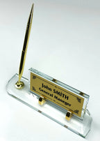 Masaüstü Kristal İsimlik İmza Kalemli