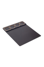 Masa Sümeni Toplantı Seti Düz Siyah Ahşap Detaylı