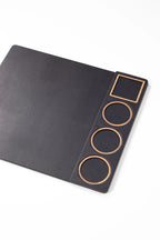 Masa Sümeni Toplantı Seti Düz Siyah Ahşap Detaylı