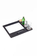 Masa Sümeni Toplantı Seti Düz Siyah Ahşap Detaylı