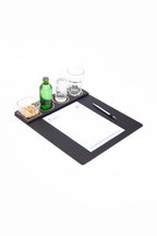 Masa Sümeni Toplantı Seti Siyah Ahşap Detaylı