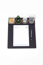 Masa Sümeni Toplantı Seti Siyah Ahşap Detaylı