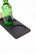 Toplantı Odası Bardak Altlığı 3 Bölümlü Siyah