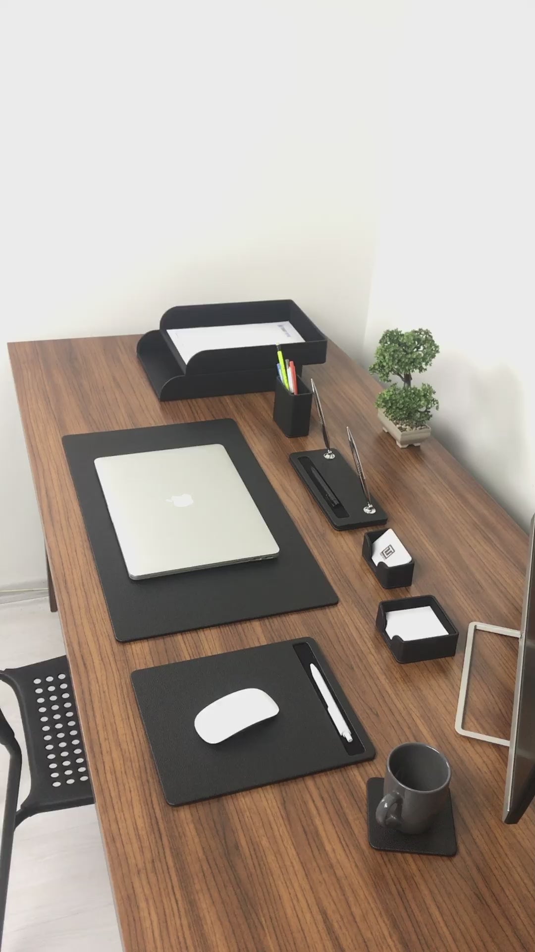 Roma Deri Sümen Takımı Siyah 9 Parça