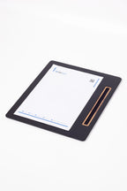 Toplantı Sümeni Düz Siyah Dikey A4 Boyutlu Ahşap Deatylı