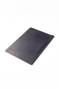 Deri Toplantı Sümeni Kalem Bölümlü 49x34cm Düz Siyah
