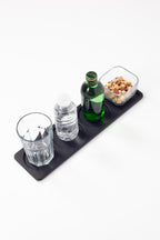 Toplantı Odası Bardak Altlığı 4 Bölümlü Düz Siyah