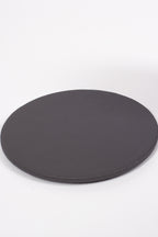 Antrasit Oval Deri Bardak Altlığı